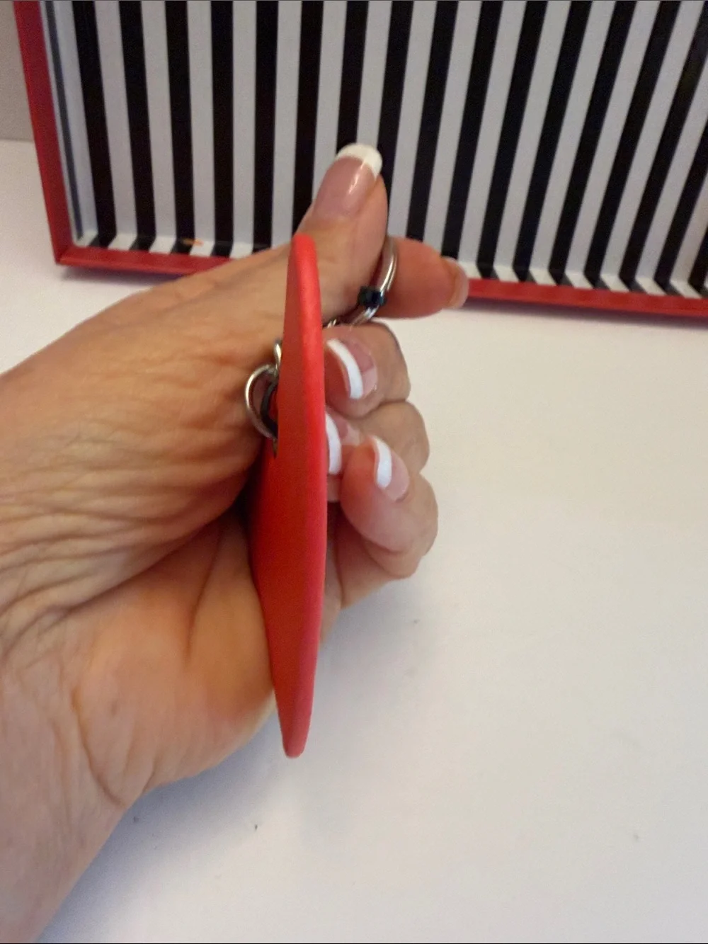 Marc Tetro Red Heart Keychain